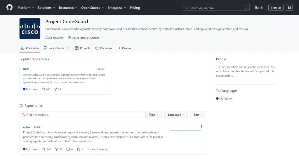 Project CodeGuard: AIコーディングエージェントのセキュリティルール